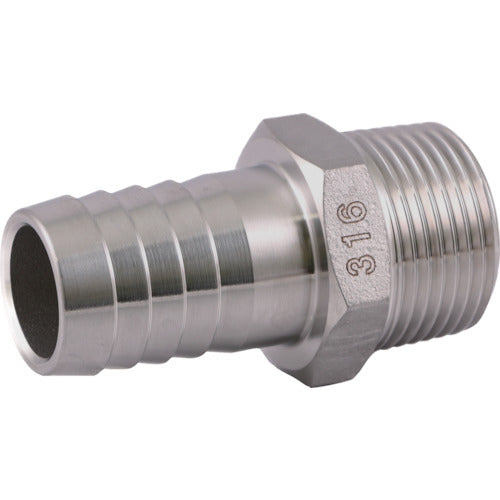 ASOH Ace nipple PT1/2 x Φ19 SUS316 HN-8419 1 piece