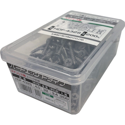 Sanko Techno Hard Edge Drive HDF-S Type Stainless Steel 60 Pieces HDF-575S 1 PK