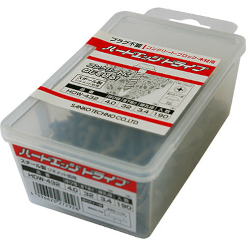 サンコー テクノ ハードエッジドライブ HDWタイプ スチール製 (220本入) HDW-425 1 PK