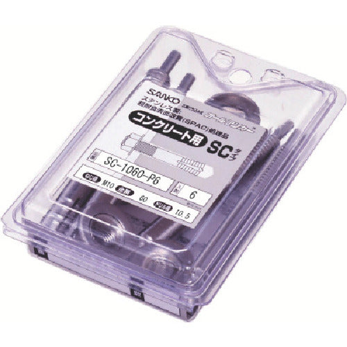 Sanko Techno Sandir Pack SC Type Stainless Steel Millimeter Screw (Pack of 6) SC-1060-P6 1 PK