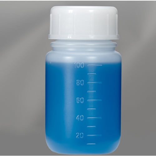 TRUSCO PEボトル丸型広口瓶(ポリエチレン製)100mL TB-100L 1 個