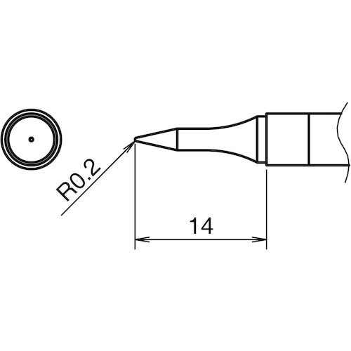 Hakko iron tip 0.2BS type T39-BS02 1 piece