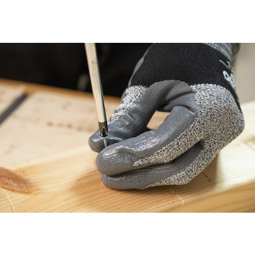 SHOWA Nitrile Rubber Backless Gloves No. 374 Microgrip Nitto Black Size S No. 374-S 1 pair