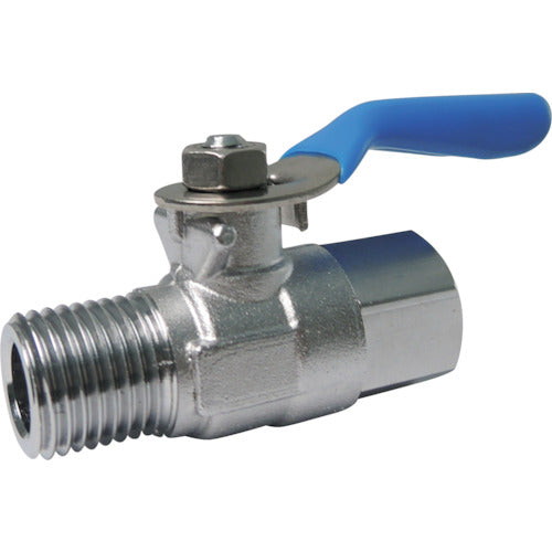 TRUSCO Mini Ball Valve External x Internal Thread Type R1/8 x G1/8 MFG11 1 pc