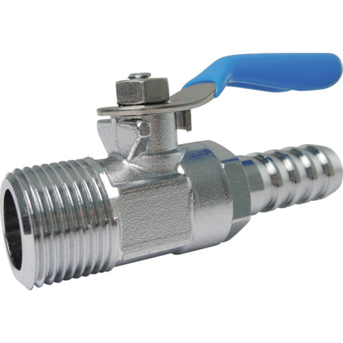 TRUSCO ミニボールバルブ ホースニップル型 R3/8×10.5mm MH3105 1 個