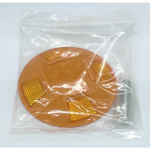 IWA 消防活動用空地標識 ポリカーボネート製ロードマーカー 鋲 99DTKS-21-Y 1 個