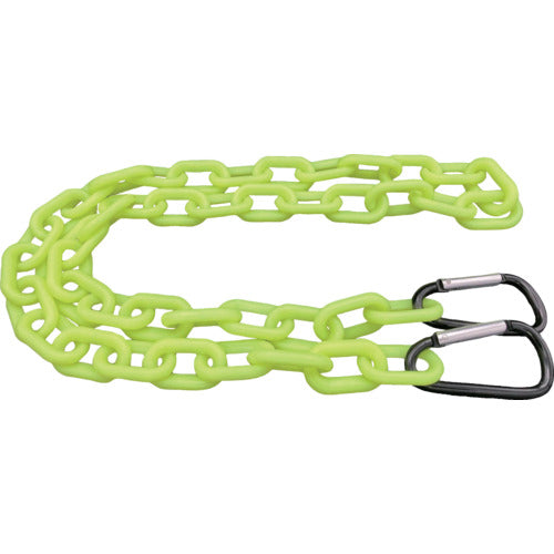 Lactem Plastic Chain Cut Product with Carabiner Hook Fluorescent L1000 PCHF-1000 1 Piece