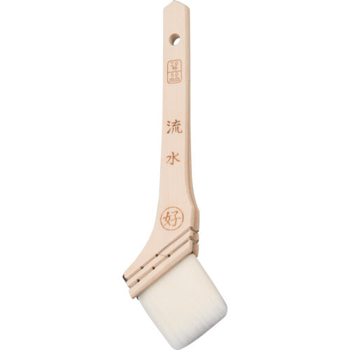 Yoshikawa Sangyo White Nylon Brush, Running Water, 60mm, 12456, 1 piece
