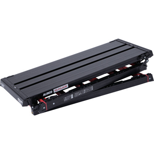 アルインコ 伸縮脚付足場台 GAUDIX(ガウディエックス)天板高さ0.95〜1.39m 最大使用質量100KG GUX1014WX 1 台