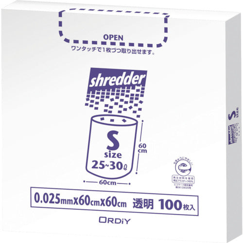 올디 폴리백 슈레더 마치츠키쓰레기봉투 BOX S 0.025 mm 투명 100 P PBS-NS 1 권