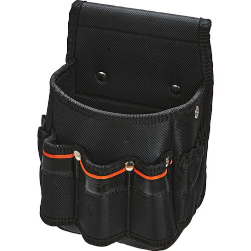 TRUSCO 허리봉투 2단 펜치케이스 첨부 블랙 TC41-A 1개