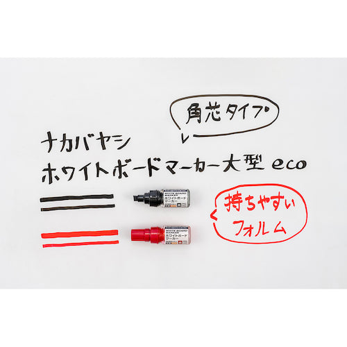 Nakabayashi Whiteboard Marker Large Eco/Red WMK-T101R 1 pc