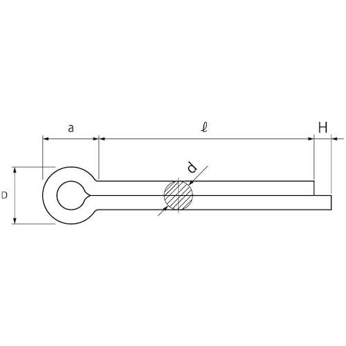 SUNCO SUS316L 분할 핀 4 X 35 (500개입) D0-12-0000-0040-0350-00 1상자