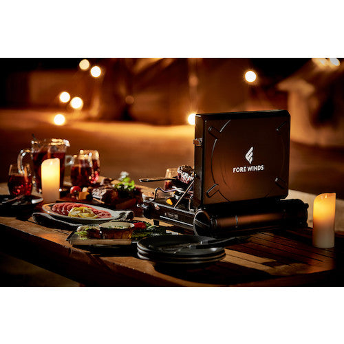 이와타니 카세트 콘로 랙 캠프 스토브 블랙 FW-LS01-BK 1대