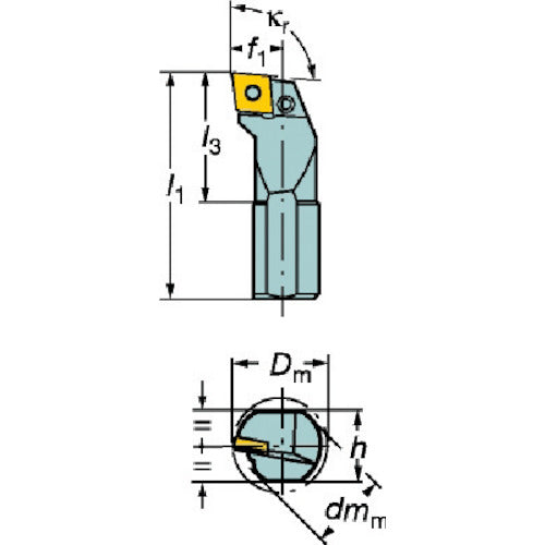 サンドビック T−Max P ネガチップ用ボーリングバイト(210) A16R-PCLNL 09 1 本
