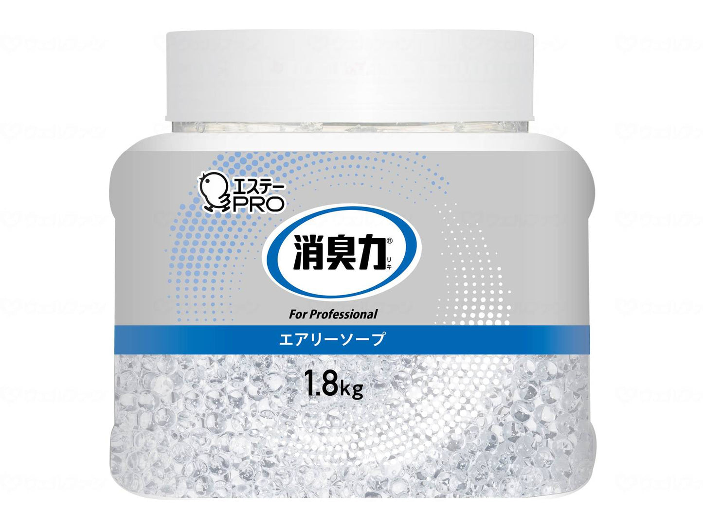 エステー消臭力 業務用 ビーズタイプ 特大 本体 1.8Kg ケース エアリーソープ