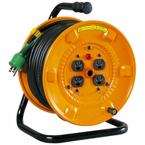 NICHIDO 電工ドラム 100V アース付 抜け止め式 30m NNP-E34N 1 台