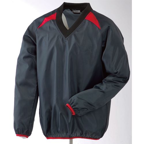 Kawanishi V-neck jacket, red, size L, 4242R-L, 5 pieces