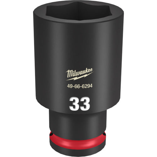 milwaukee SHOCKWAVE IMPACT DUTY 딥 임팩트 소켓 1/2 인치(12.7mm)각 33mm 49-66-6294 1개