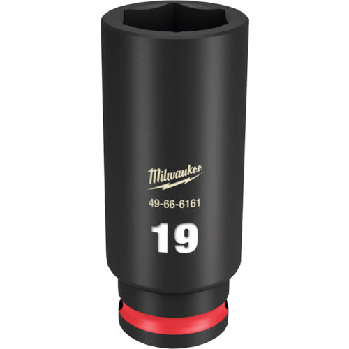 milwaukee SHOCKWAVE IMPACT DUTY 딥 임팩트 소켓 3/8 인치(9.5mm)각 19mm 49-66-6161 1개
