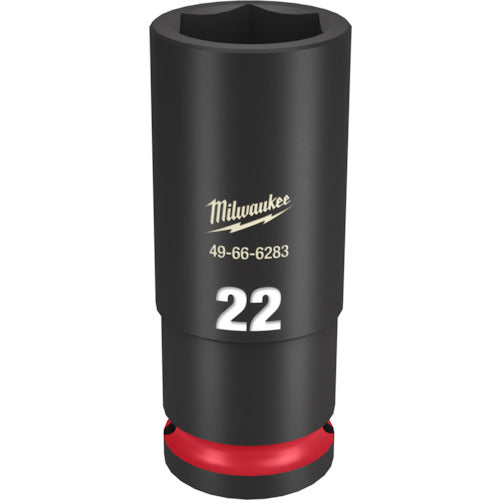 milwaukee SHOCKWAVE IMPACT DUTY 딥 임팩트 소켓 1/2 인치(12.7mm)각 22mm 49-66-6283 1개