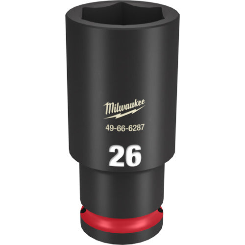 milwaukee SHOCKWAVE IMPACT DUTY 딥 임팩트 소켓 1/2 인치(12.7mm)각 26mm 49-66-6287 1개