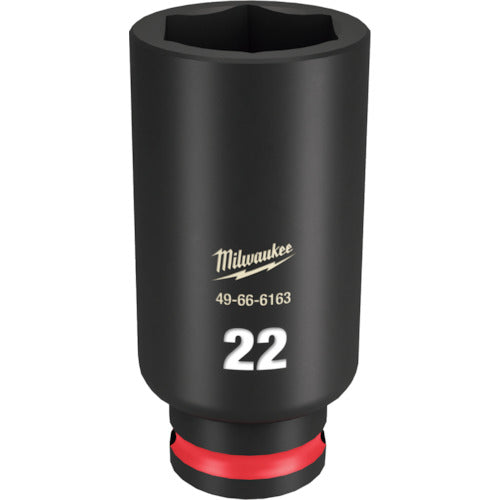 milwaukee SHOCKWAVE IMPACT DUTY 딥 임팩트 소켓 3/8 인치(9.5mm)각 22mm 49-66-6163 1개
