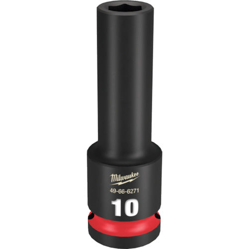 milwaukee SHOCKWAVE IMPACT DUTY 딥 임팩트 소켓 1/2 인치(12.7mm)각 10mm 49-66-6271 1개