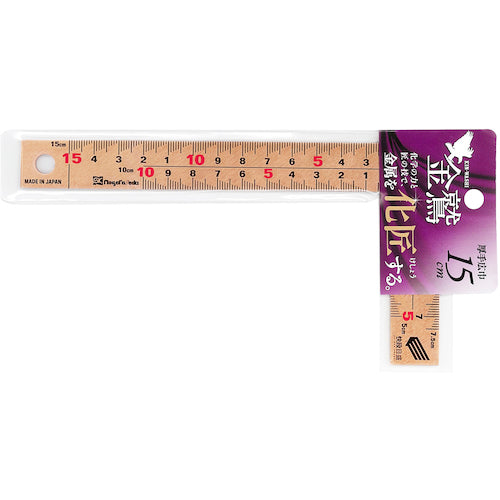 SK 금곡척 15cm 쾌단 눈금 두꺼운 광폭 핑크 골드 PGMT-15CKD 1개