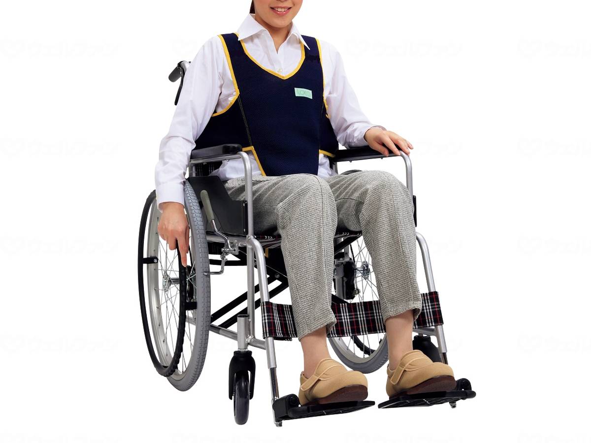 フットマーク車いす用ワンタッチベルトキーパーエコ(メッシュ)