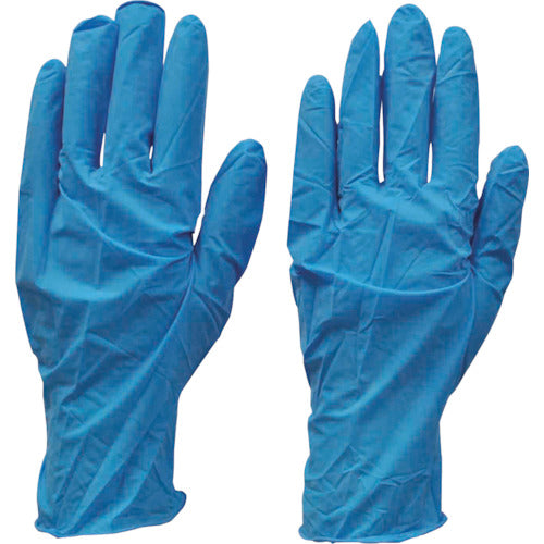 던롭 가루 없음 니트릴 극토끼 장갑 100 매입 BR1000 L 블루 5808 1 상자