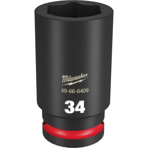 milwaukee SHOCKWAVE IMPACT DUTY 딥 임팩트 소켓 3/4 인치(19mm)각 34mm 49-66-6409 1개