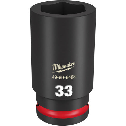 milwaukee SHOCKWAVE IMPACT DUTY ディープインパクトソケット 3/4インチ(19mm)角 33mm 49-66-6408 1 個