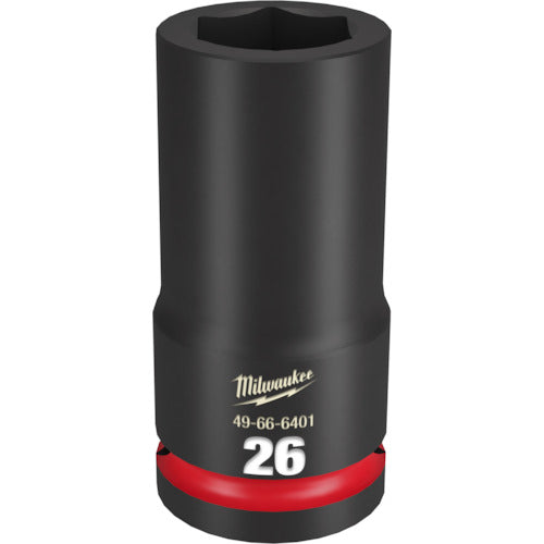 Milwaukee SHOCKWAVE IMPACT DUTY Deep Impact Socket 3/4 inch (19 mm) square 26 mm 49-66-6401 1 piece