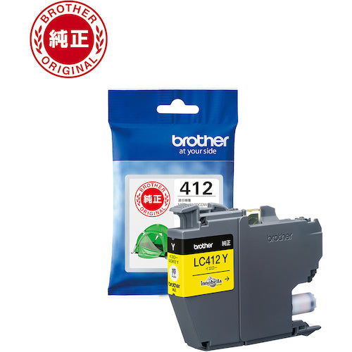 ブラザー LC412Y インクカートリッジ イエロー LC412Y 1 個