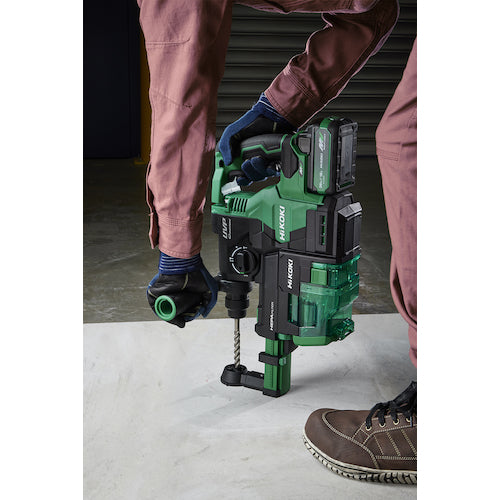 HiKOKI Rotary Hammer Drill 36V SDS Plus Shank Equipped with Dust Collection System New Multi-Volt Set (High Capacity 4.0Ah) DH3628DB(2WPZ) 1 unit