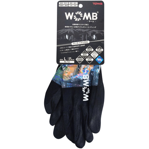 트와론 수성 폴리 우레탄 배럴 장갑 WOMB-MF2 Collage L 742-L 1 쌍