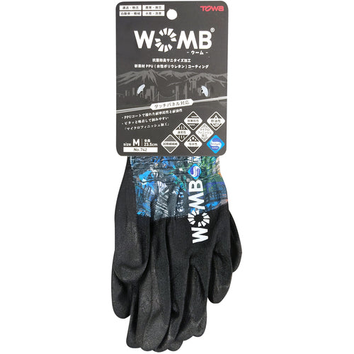 Towaron Water-Based Polyurethane Backless Gloves WOMB-MF2 Collage M 742-M 1 Pair