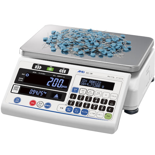 A&D 個数計 GC−15K ひょう量15kg×計数可能最小単重0.4/0.02g GC-15K 1 台