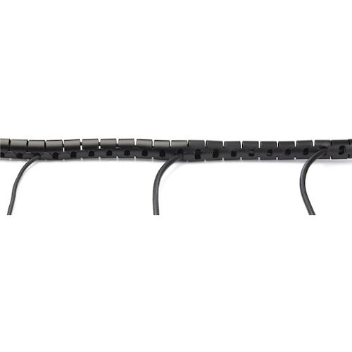 StarTech ケーブル結束スパイラルチューブ/拡張式コイルラップ/2.5m/直径25mm/ブラック/配線オーガナイザー CMSCOILED2 1 袋