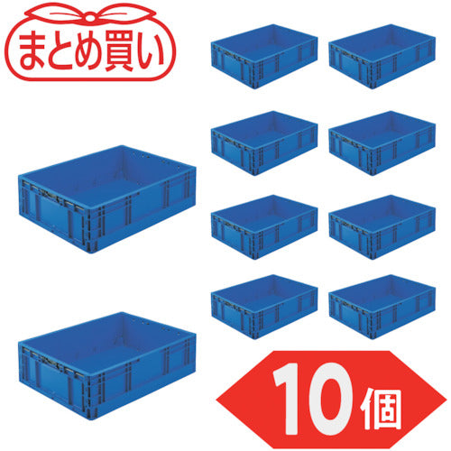 TRUSCO 【정리 사】 오리콘 TPO 형 접이식 컨테이너 TP 규격 53 L 다크 블루 10 개 TPO-462-DB-10P 1 S