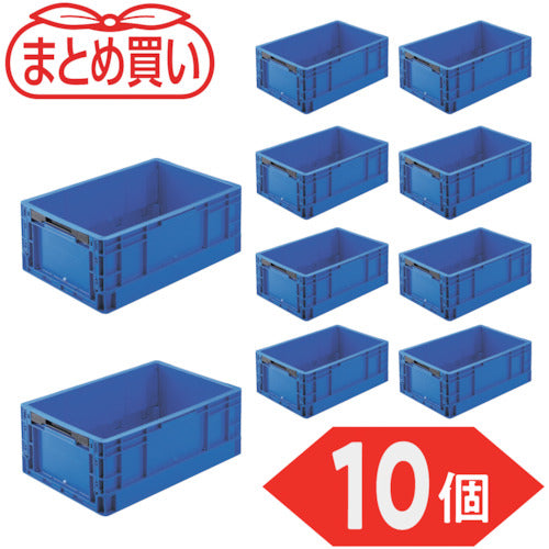 TRUSCO 【まとめ買い】オリコン TPO型 折りたたみコンテナ TP規格 24L ダークブルー 10個 TPO-342-DB-10P 1 S