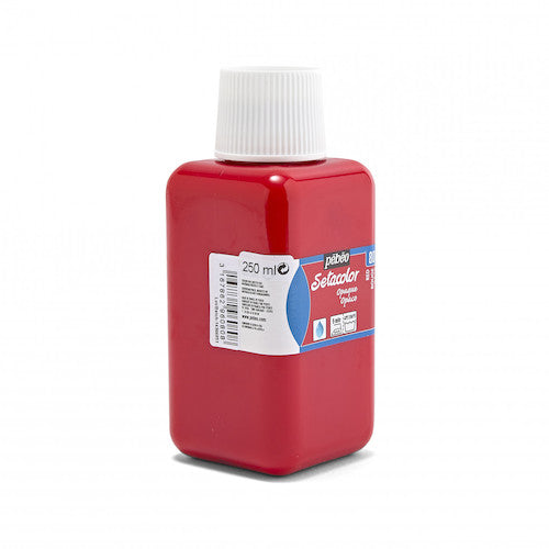 Pebeo Water-Based Acrylic Fabric Paint Setacolor Opaque 250ml Red 296080 1 Bottle