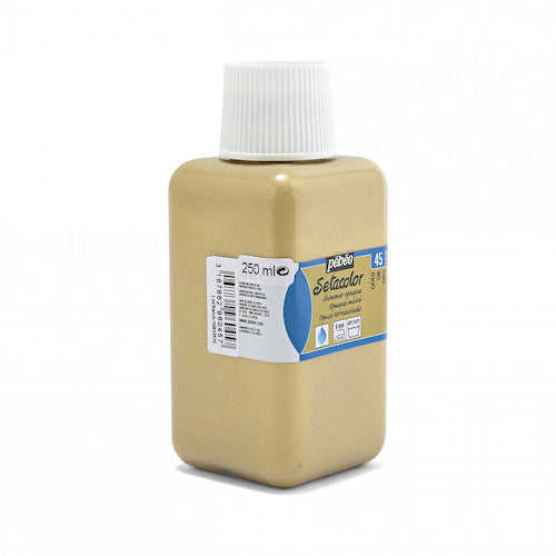 페베오 천용 수성 아크릴 페인트 세타 컬러 불투명 시머 색 250ml 골드 296045 1 개