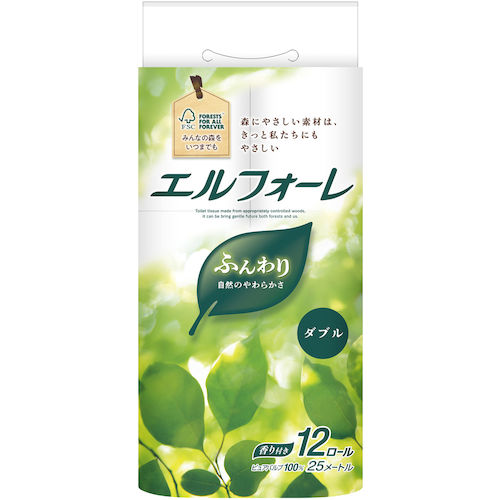 Elleair Elforet Toilet Tissue 12R (Double) 21000603 1 CS