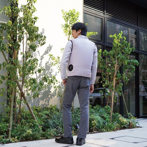 岡潮 空調ベストセット20203 シルバー LL ブラシレスファン・モバイルバッテリー付 20203N-LL-0930 1 式