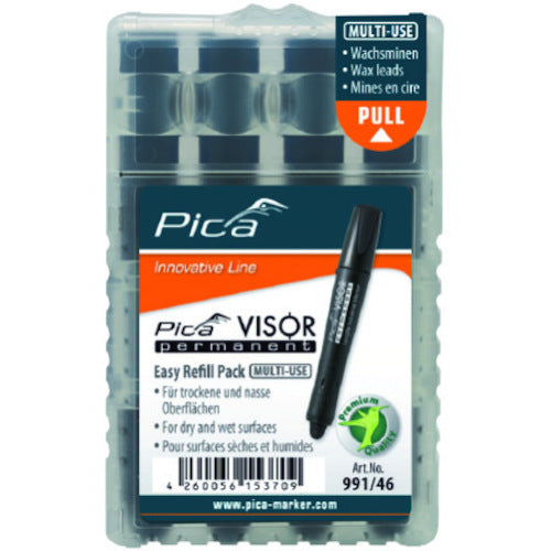 Pika Marker Permanent Multi Marker "VISOR" Replacement Black 4 Pieces 99146 1 Box