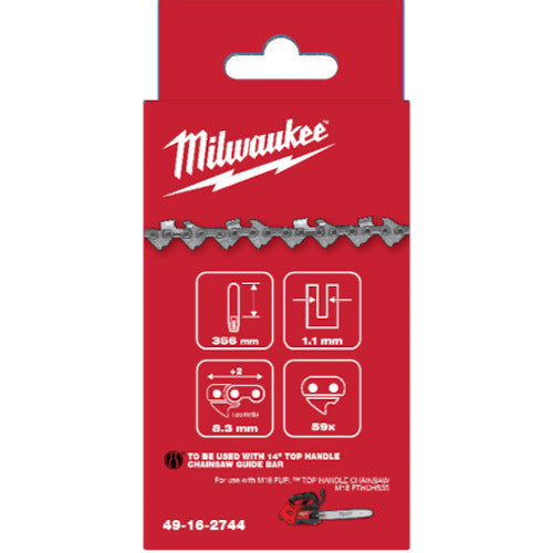 Milwaukee 356mm Top Handle Chainsaw Chain 49-16-2744 1 pc