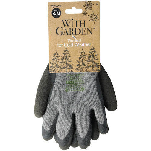 トワロン 防寒手袋 WithGardenサーマル アッシュグレー 8/M W376-8M 1 双