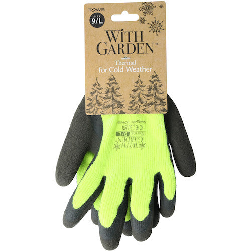 트와론 방한 장갑 WithGarden 열 레몬 옐로우 9/L W375-9L 1 쌍
